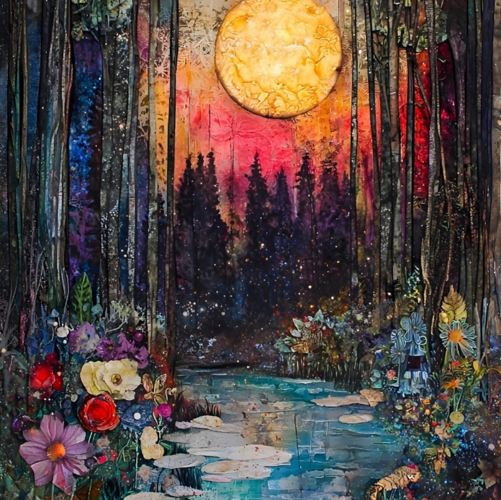 4pc Vibrant Waterfall Art Print SPECIAL - Picture 3 of 4